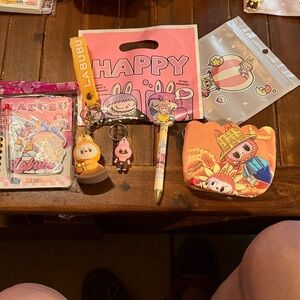 Cute Labubu Monster Bundle Stationery and Accessories Set